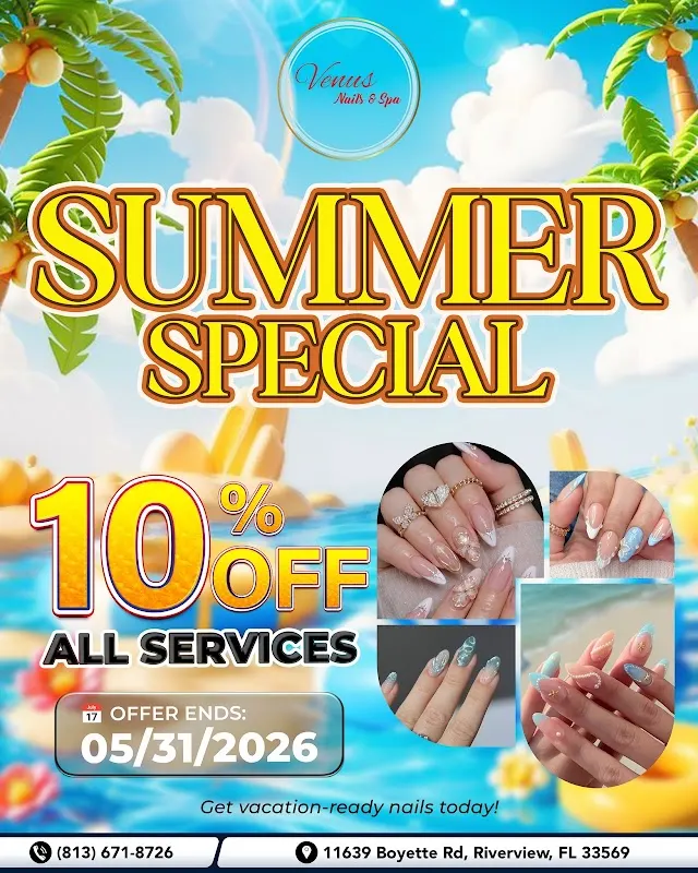 Venus Nail Spa — Nail salon in Riverview